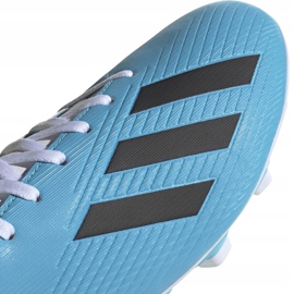 Buty piłkarskie adidas X 19.4 FxG niebiesko białe F35378 niebieskie niebieskie 3
