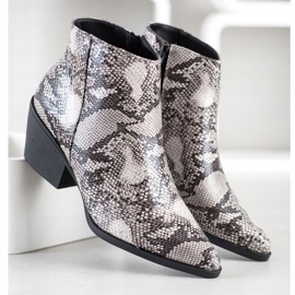 Cm Paris Botki Snake Print wielokolorowe 1