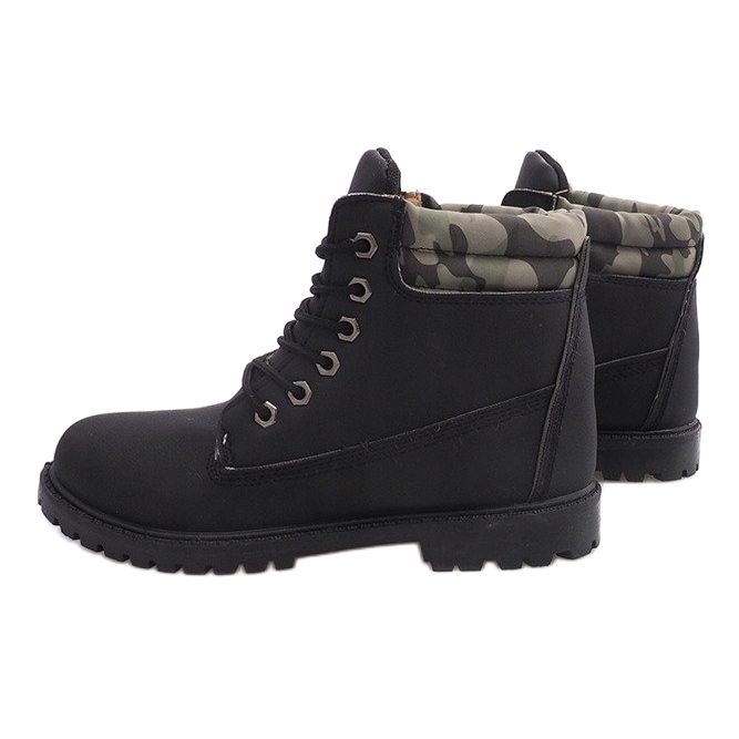 Ocieplane Timberki Trapery MD1710C Czarny czarne 1