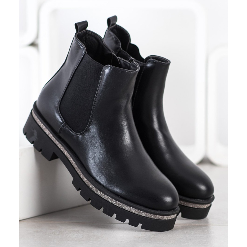 Sixth Sense Botki Na Platformie czarne 2