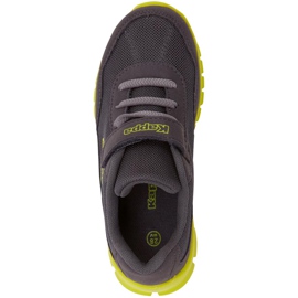 Buty dla dzieci Kappa Follow Bc K szaro-limonkowe 260634K 1633 szare 1