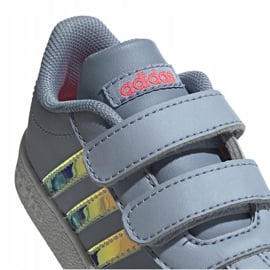 Buty dla dzieci adidas Vl Court 2.0 Cmf szare FW4964 2