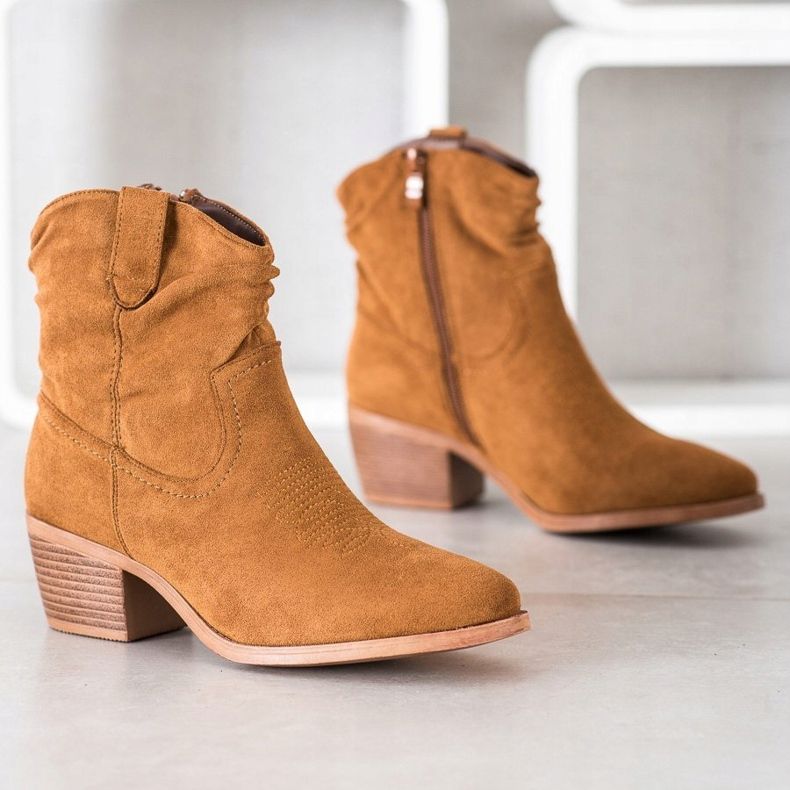 Cm Paris Camelowe Kowbojki brązowe wielokolorowe 1