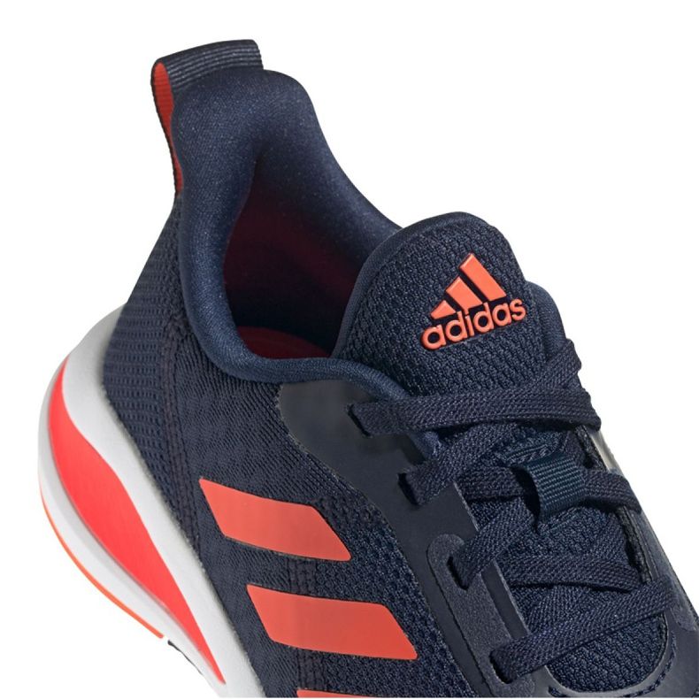 Buty biegowe adidas FortaRun Jr FV2601 białe granatowe pomarańczowe 2