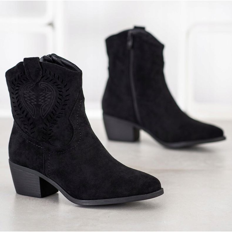 Cm Paris Kowbojki Ze Wzorem czarne 1