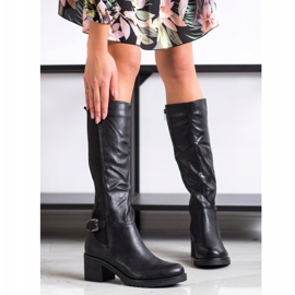 Flyfor Wygodne Czarne Kozaki 1