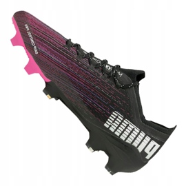 Buty piłkarskie Puma Ultra 1.1 Fg M 106044-03 czarny, czarny, różowy czarne 1