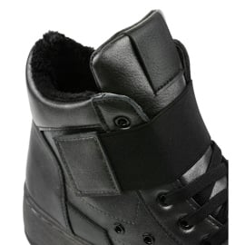 Ocieplane botki sneakersy na Riverview czarne szare 4