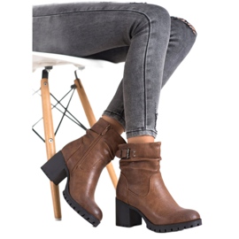 SDS Wysokie Botki Z Ociepleniem brązowe 1