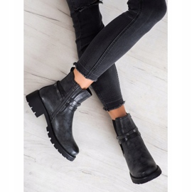 Super Me Workery Z Eko Skóry czarne 2