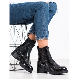 Super Me Workery Snake Print czarne 2