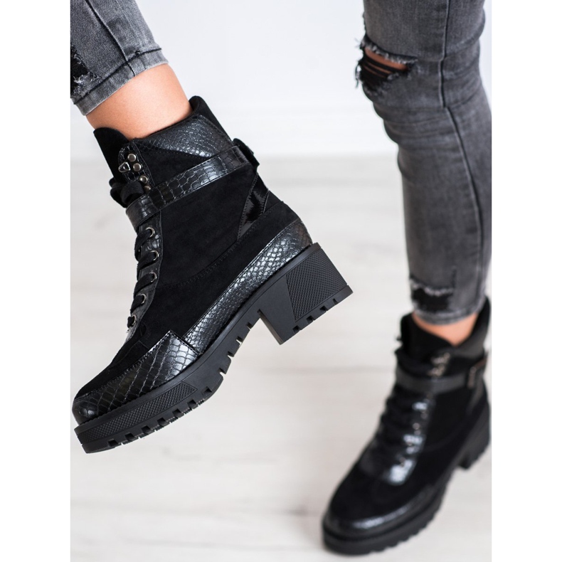 Gogo Workery Na Słupku czarne 1