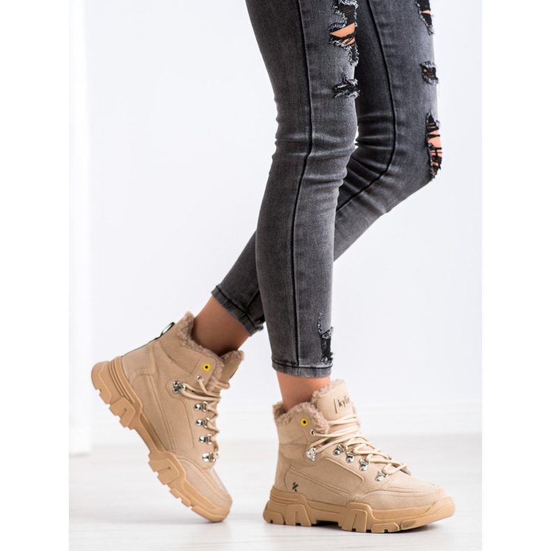 Kylie Trapery Z Kożuszkiem beżowy 2