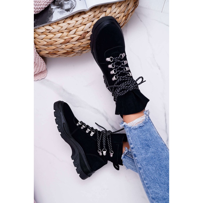 Traperki wiązane czarne Sergio Leone TR729 2