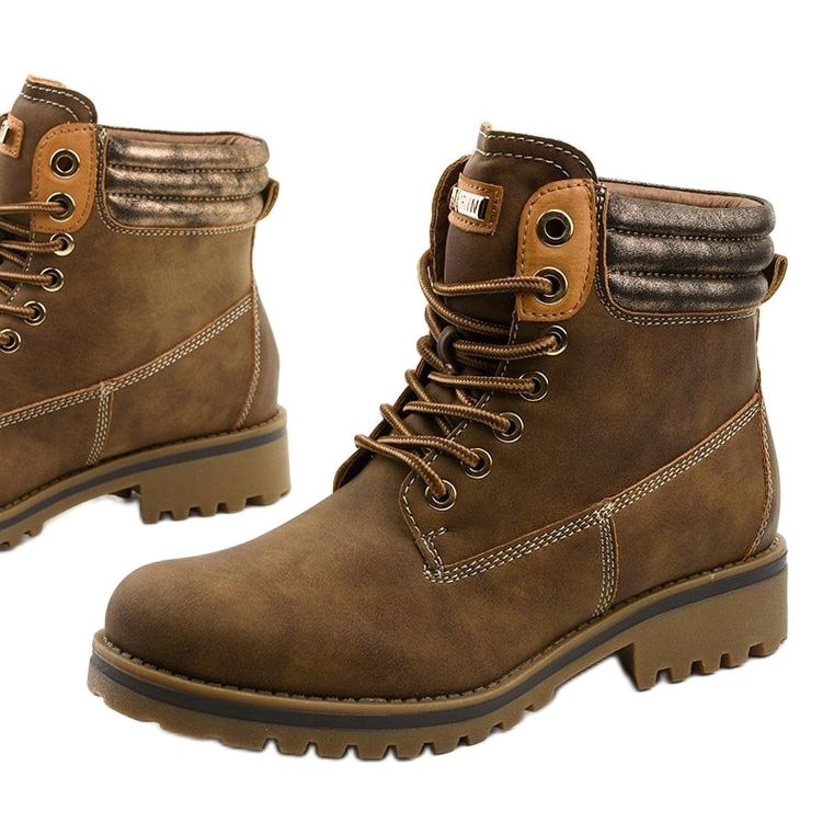 Khaki traperki sznurowane ocieplane Halitta 1