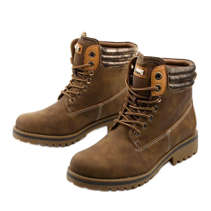 Khaki traperki sznurowane ocieplane Halitta 2