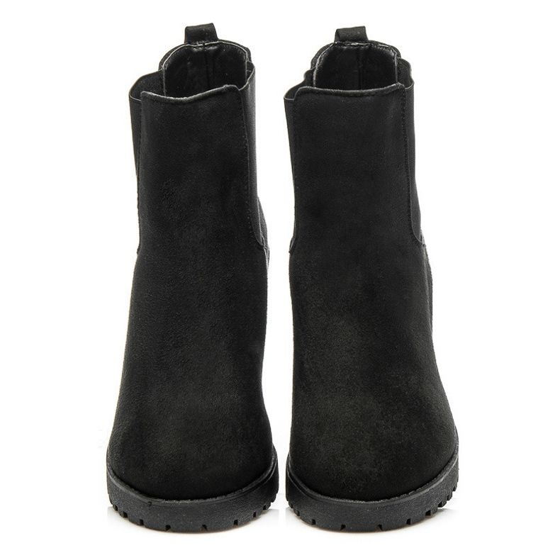 Queentina Sztyblety Na Słupku czarne 2