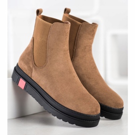 Seastar Botki Na Platformie khaki zielone 1