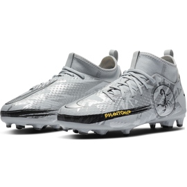 Buty piłkarskie Nike Phantom Gt Scorpion Academy Dynamic Fit FG/MG Junior DA2287 001 srebrny/szare szare 3