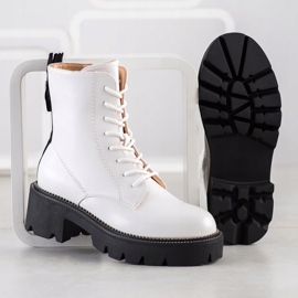 Seastar Białe Trapery Na Platformie czarne 1