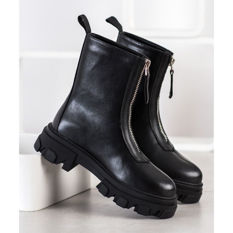 Seastar Workery Na Platformie czarne 1