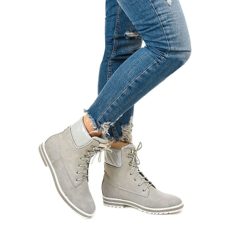 Szare traperki ocieplane Arlinda 1