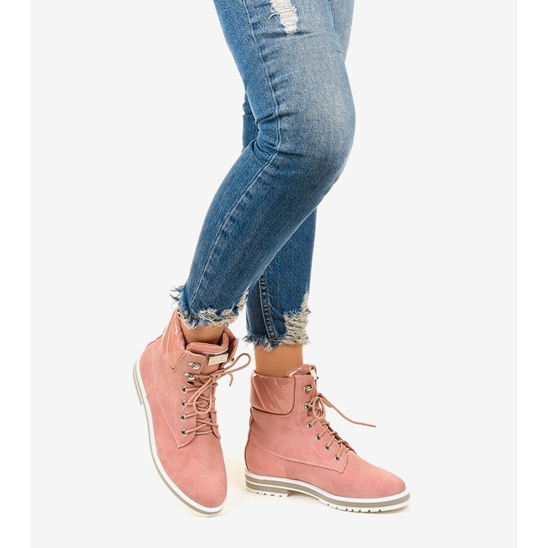 Różowe traperki ocieplane Arlinda 1