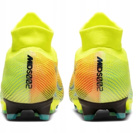 Buty piłkarskie Nike Mercurial Superfly 7 Pro Mds Fg BQ5483 703 żółte biały, czarny, różowe 4