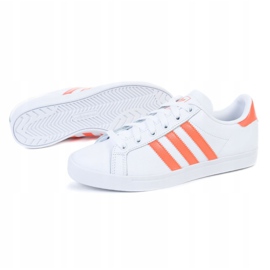 Buty adidas Coast Star W EE6202 białe pomarańczowe 1