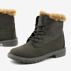 Szare traperki botki ocieplane Olaksalim 1