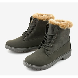 Szare traperki botki ocieplane Olaksalim 2