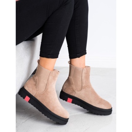 Seastar Botki Na Platformie beżowy 2