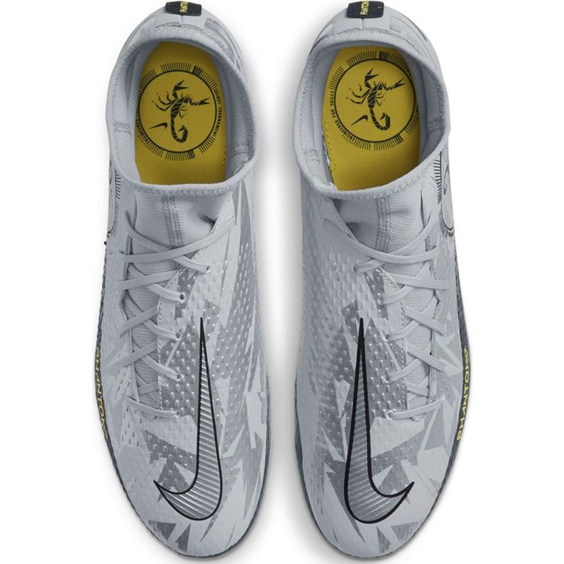 Buty piłkarskie Nike Phantom Gt Scorpion Academy Dynamic Fit FG/MG M DA2266 001 niebieskie srebrny 1