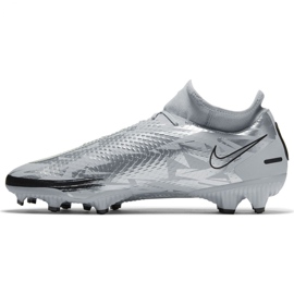 Buty piłkarskie Nike Phantom Gt Scorpion Academy Dynamic Fit FG/MG M DA2266 001 niebieskie srebrny 2
