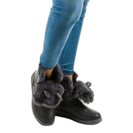 Szare ocieplane traperki Alrindra 1