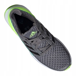 Buty biegowe adidas RapidaRun Jr FV4100 szare zielone 4
