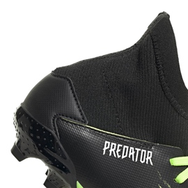 Buty piłkarskie adidas Predator 20.3 Fg Junior czarno-zielone EH3024 4