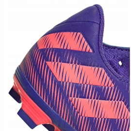 Buty piłkarskie adidas Nemeziz.4 FxG Junior fioletowo-różowe EH0585 fioletowe 4