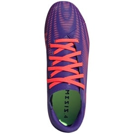 Buty piłkarskie adidas Nemeziz.4 FxG Junior fioletowo-różowe EH0585 fioletowe 1