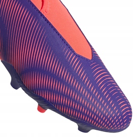 Buty piłkarskie adidas Nemeziz.3 Ll Fg Junior fioletowo-różowe EH0583 fioletowe 3