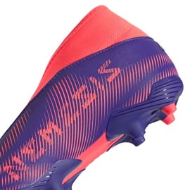 Buty piłkarskie adidas Nemeziz.3 Ll Fg Junior fioletowo-różowe EH0583 fioletowe 4