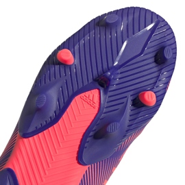 Buty piłkarskie adidas Nemeziz.3 Ll Fg Junior fioletowo-różowe EH0583 fioletowe 5