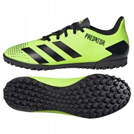 Buty piłkarskie adidas Predator 20.4 Tf M EH3002 zielone wielokolorowe 2