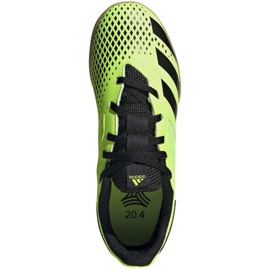 Buty piłkarskie adidas Predator 20.4 In Sala Jr EH3043 wielokolorowe zielone 1