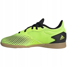Buty piłkarskie adidas Predator 20.4 In Sala Jr EH3043 wielokolorowe zielone 2