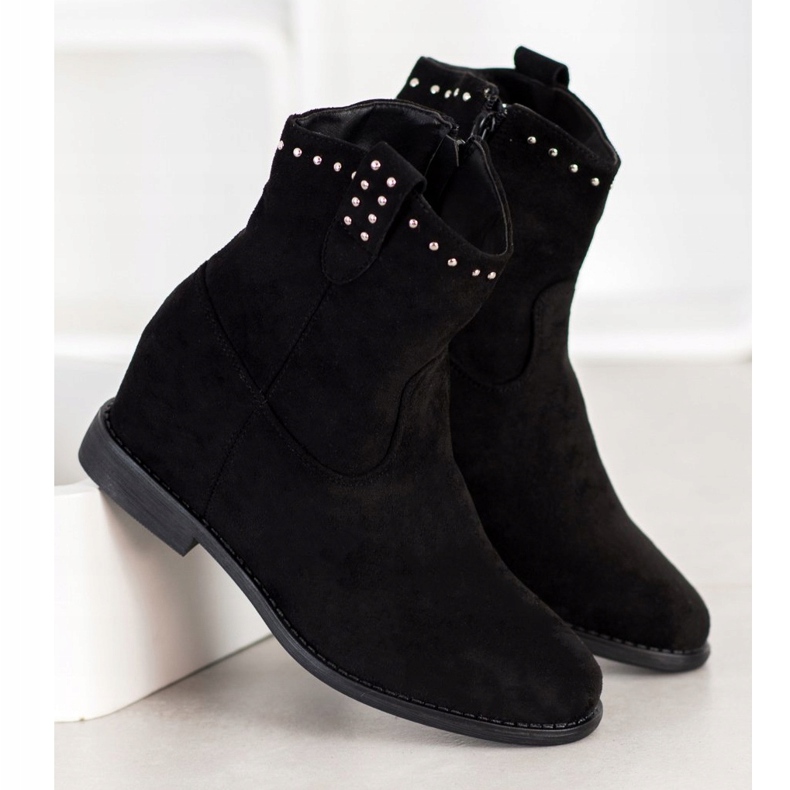 Super Mode Ocieplane Kowbojki czarne 2