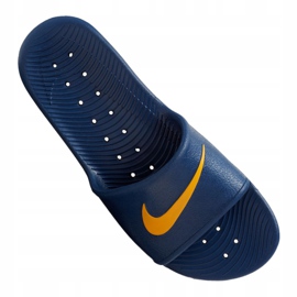 Klapki Nike Kawa Shower M 832528-407 granatowe żółte 2