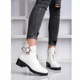 Seastar Lakierowane Workery białe 1