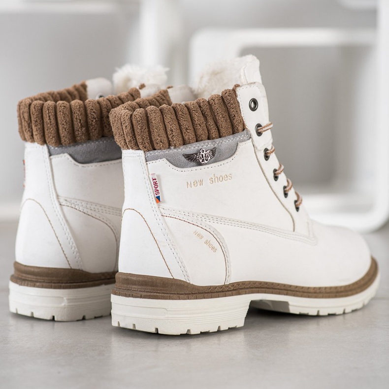 SHELOVET Trapery New Shoes białe 2