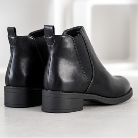 Ideal Shoes Sztyblety Z Eko Skóry czarne 1